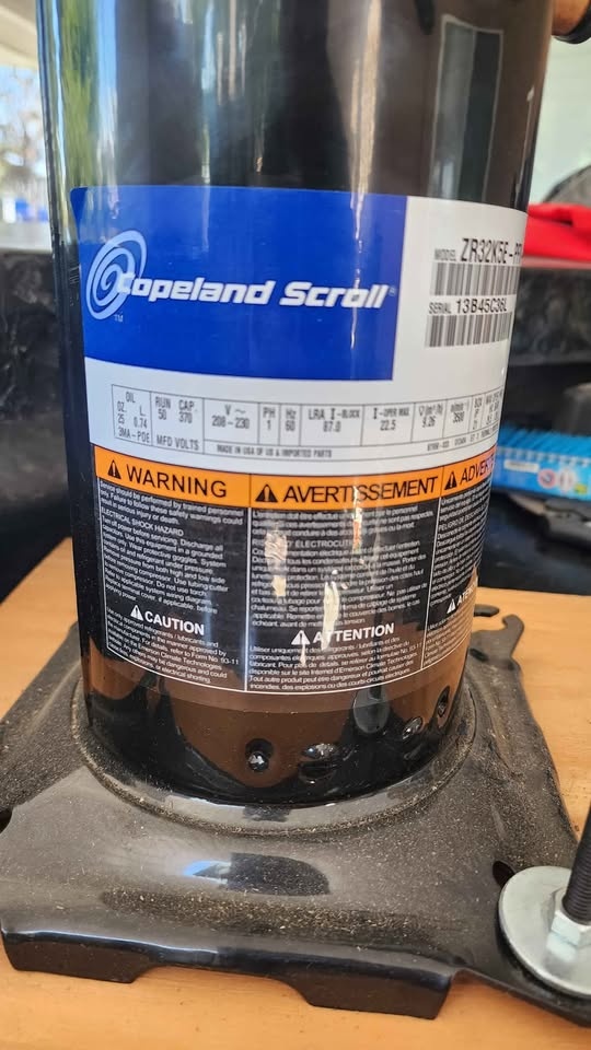 Copeland 2.5-3 Ton Scroll AC Condenser Compressor ZR32K5E-PFV-80 - photo 3