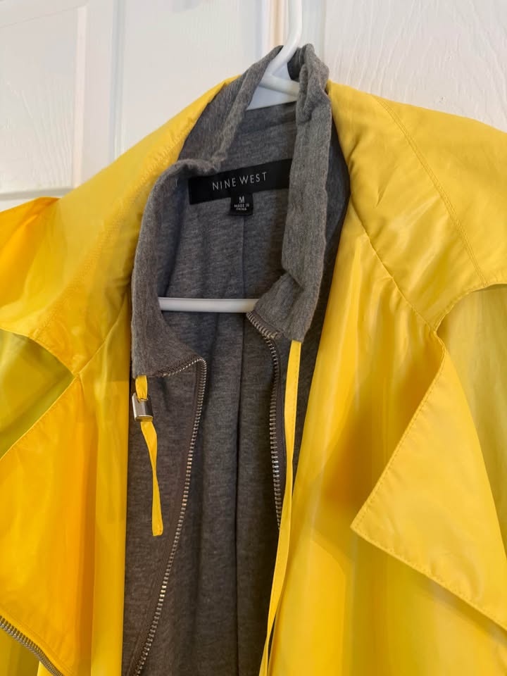 Nine West Yellow Rain Jacket M - photo 2
