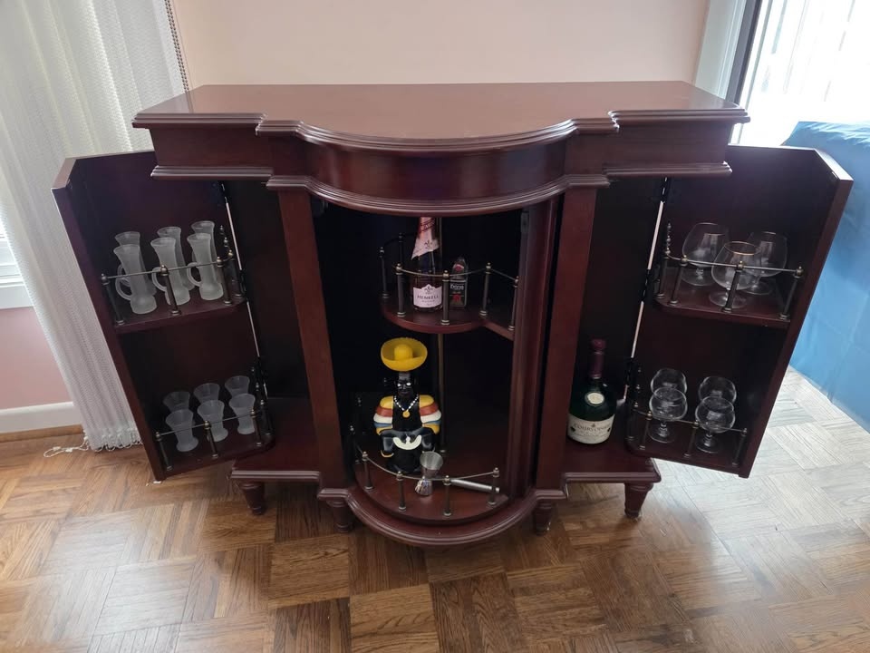 Bombay Company Bar Cabinet – Solid Wood - photo 2