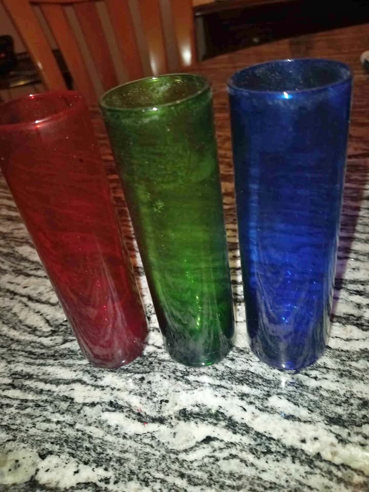 Tall Shot Glasses Vintage - 3 Piece Set