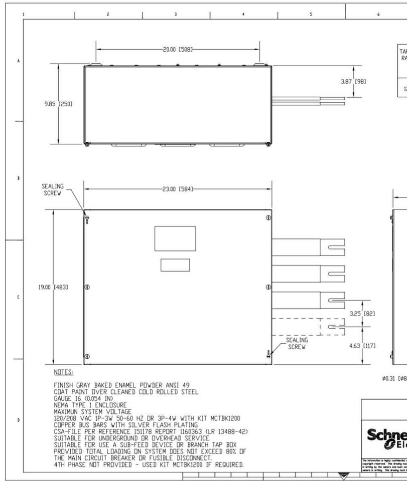 Square D Electrical Tap Box - photo 4