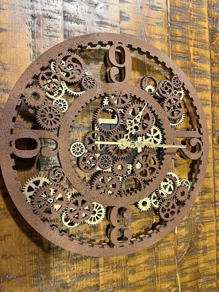 Artist Created "Gears of Time" Clock