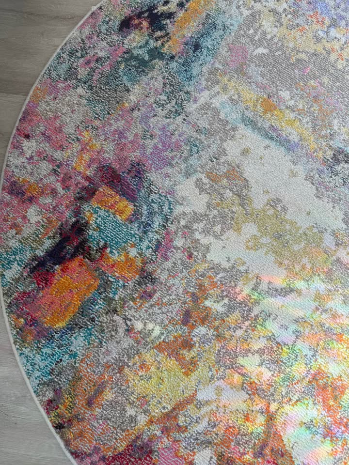 Multicolor Round Rug - photo 2