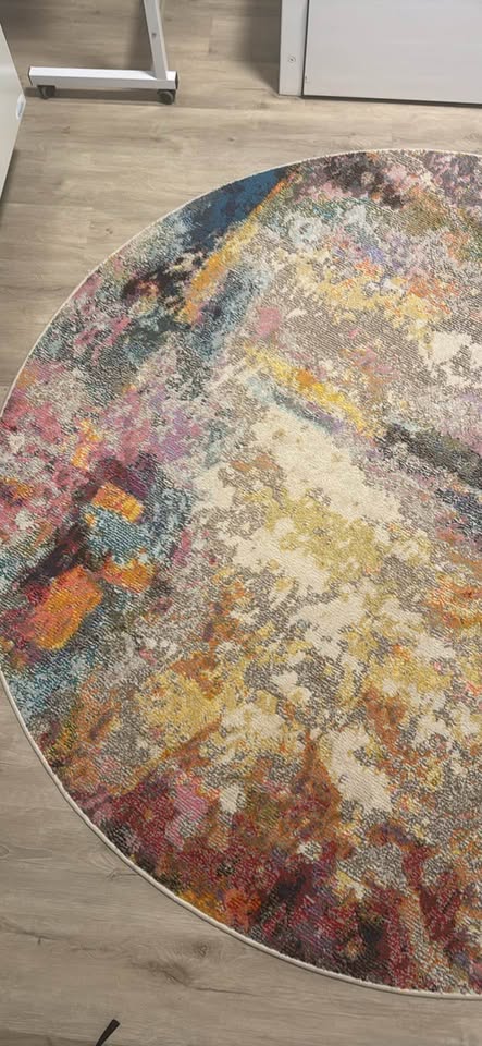 Multicolor Round Rug - photo 3