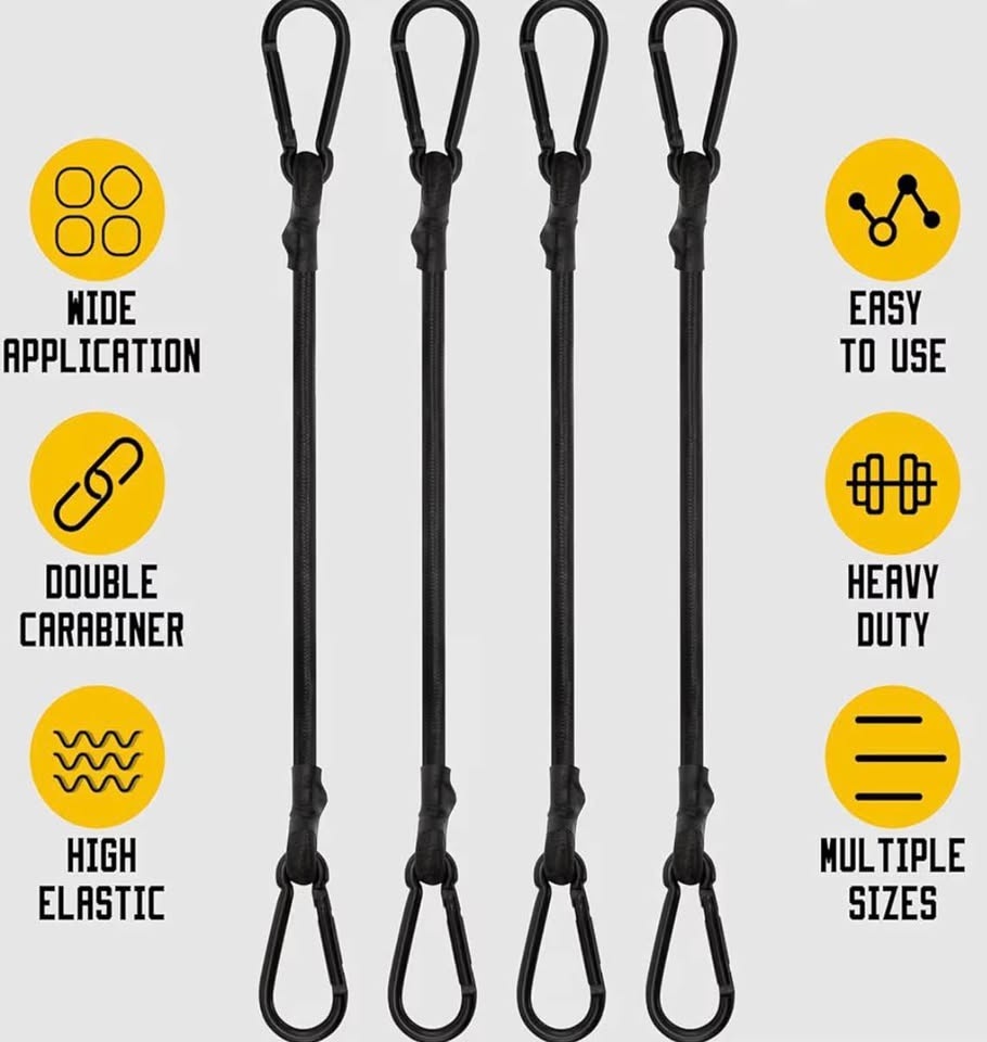Bungee Cords with Carabiner - photo 4