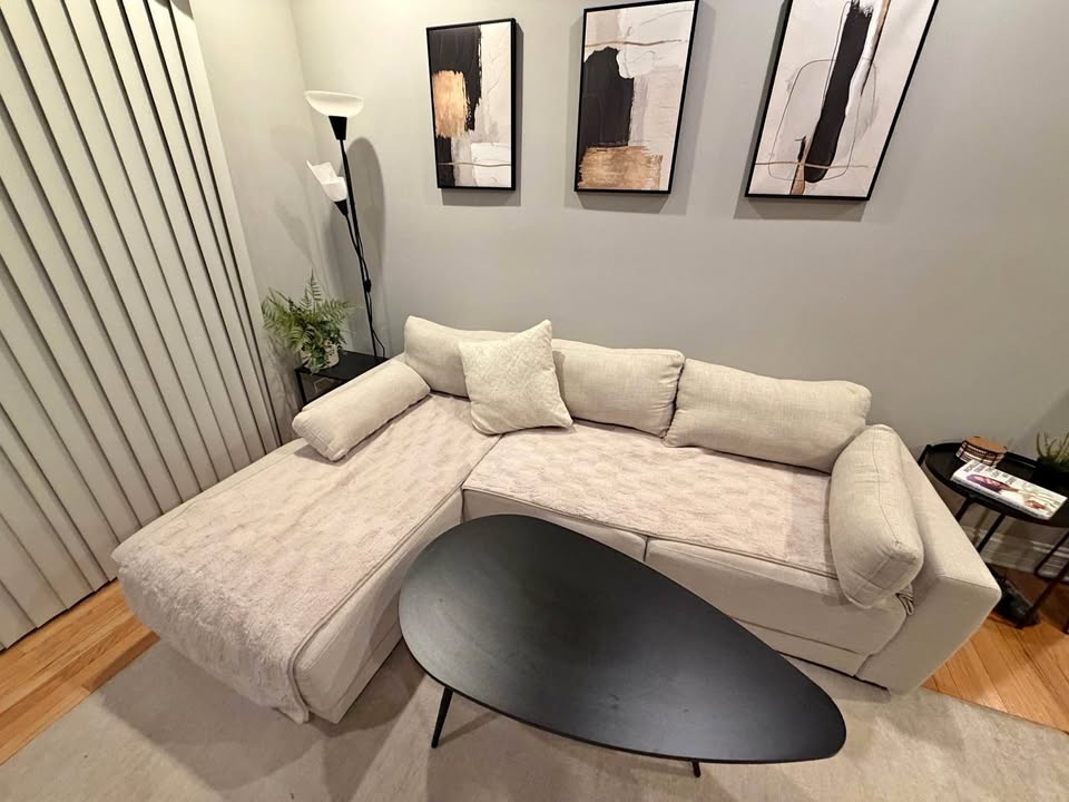 Sectional Couch with Table and Accessories - Move Out Sale