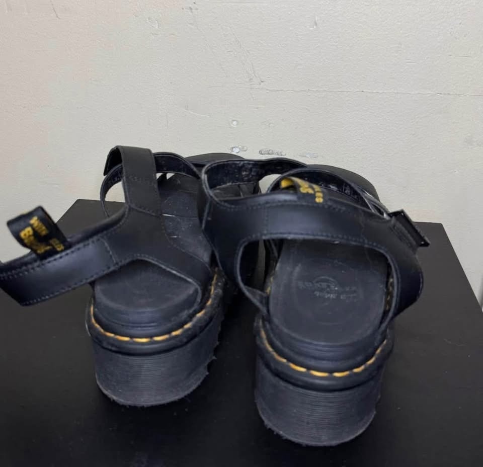 Dr Martens Blaire Quad Platform Sandals Black Size 8 - photo 3