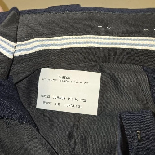 Elbeco Uniform Pants 31x31 NWT Male Summer Ptl - photo 4