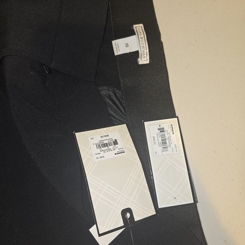 Dana Buchman Curvy Straight Black Tie Dress Pants 16 NWT - photo 5