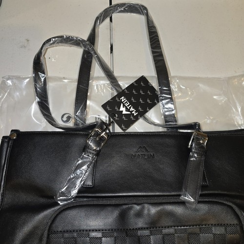 Matein Laptop Tote Bag Insulated Lunch Compartment Black NWT - photo 2