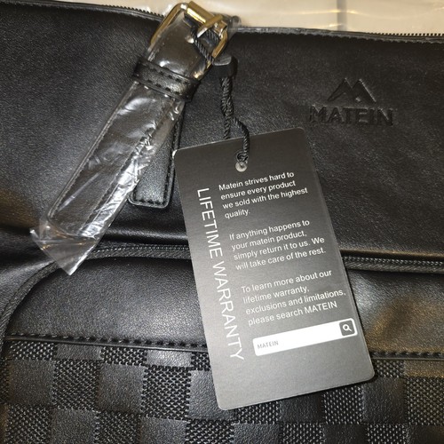 Matein Laptop Tote Bag Insulated Lunch Compartment Black NWT - photo 3