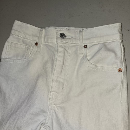Levis Mile High Super Skinny Jeans 24 Womens White Denim - photo 4
