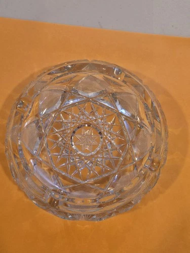 Mid Century Modern Lead Crystal Ashtray 6” - photo 2