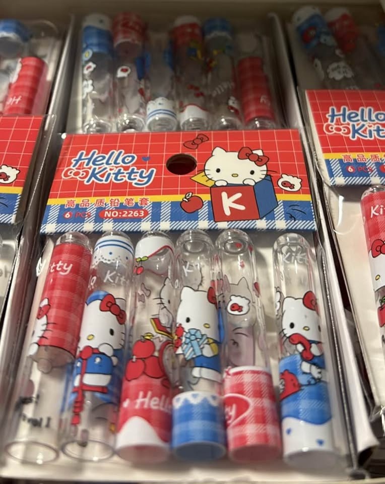 Kuromi & Hello Kitty Pencil Caps 6pc Packs - photo 2