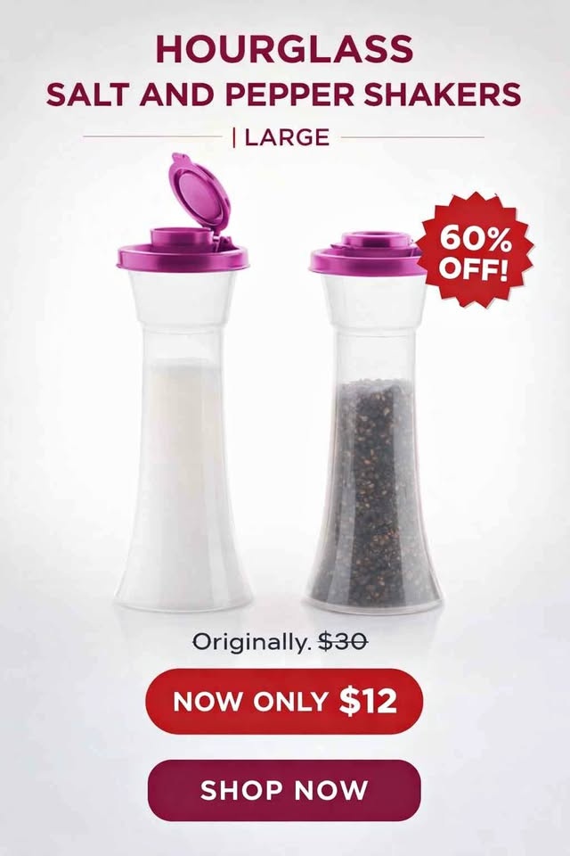 Hourglass Salt and Pepper Shakers | Large