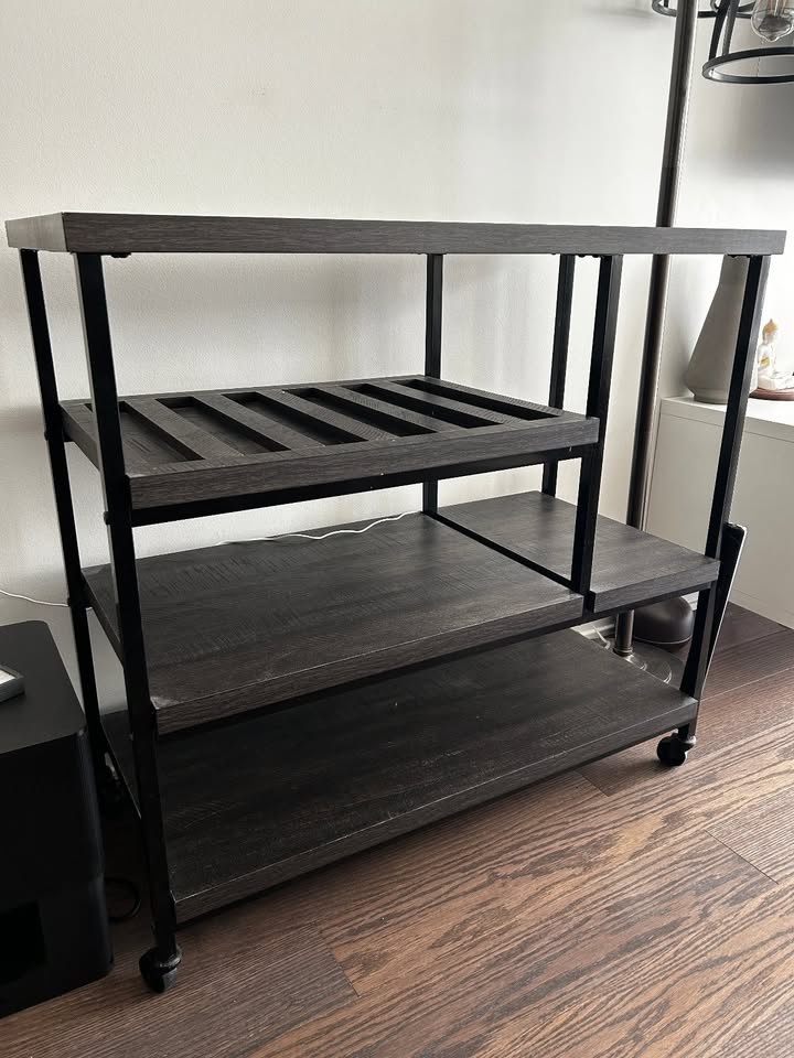 Bar Cart with Wooden Top - photo 5