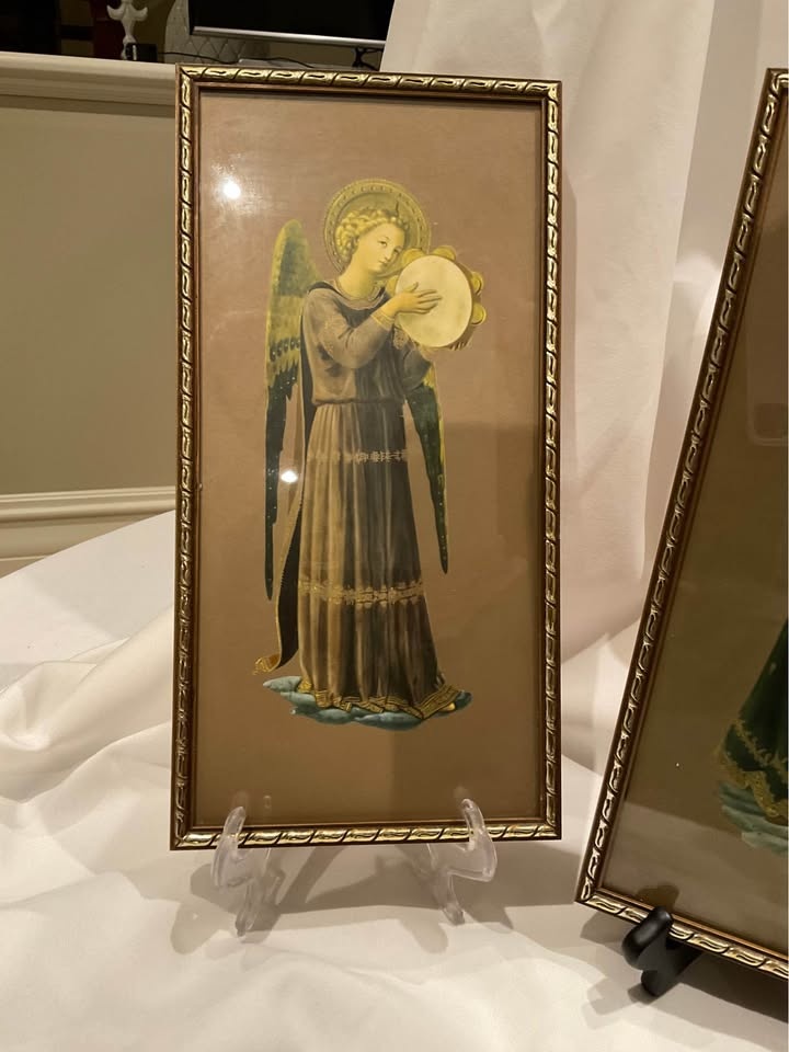Vintage Angel Musicians Prints - Fra Angelico Set of 4 - photo 5