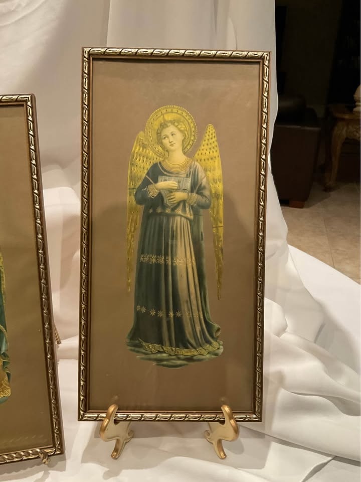 Vintage Fra Angelico Angel Musicians Prints (Set of 4) - photo 2