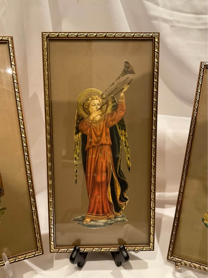 Vintage Fra Angelico Angel Musicians Prints (Set of 4) - photo 4