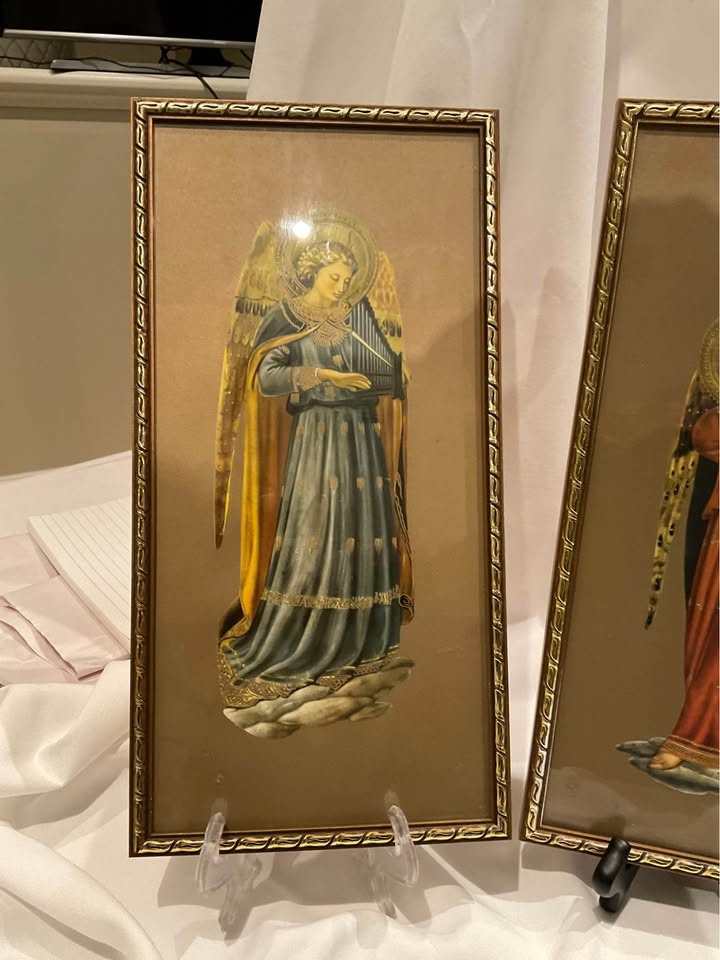 Vintage Fra Angelico Angel Musicians Prints (Set of 4) - photo 5