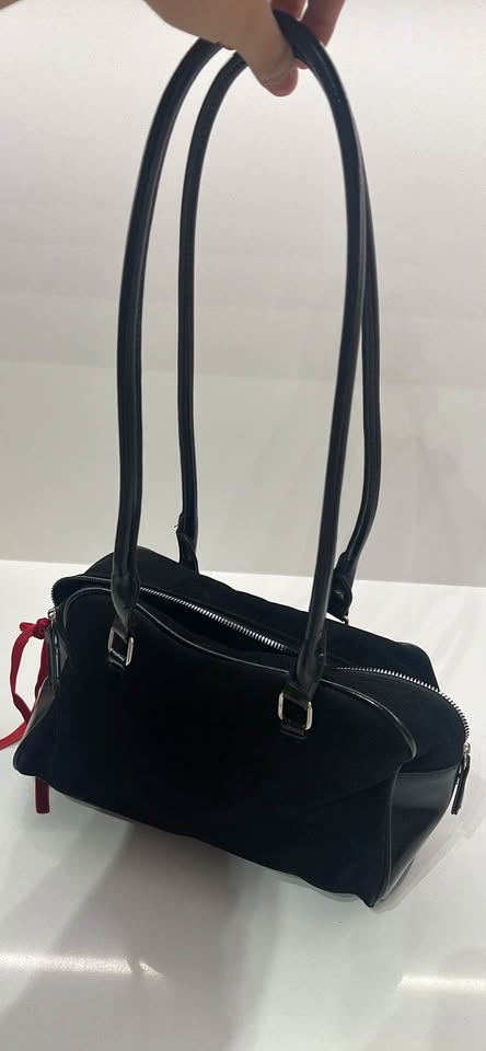 Retro Chubby Shoulder Bag - Black - photo 3