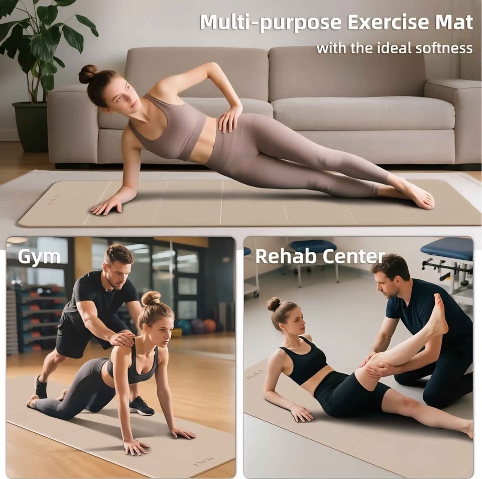 ILILI Foldable Yoga Mat - 10mm Thick, TPE, Extra Long - photo 4