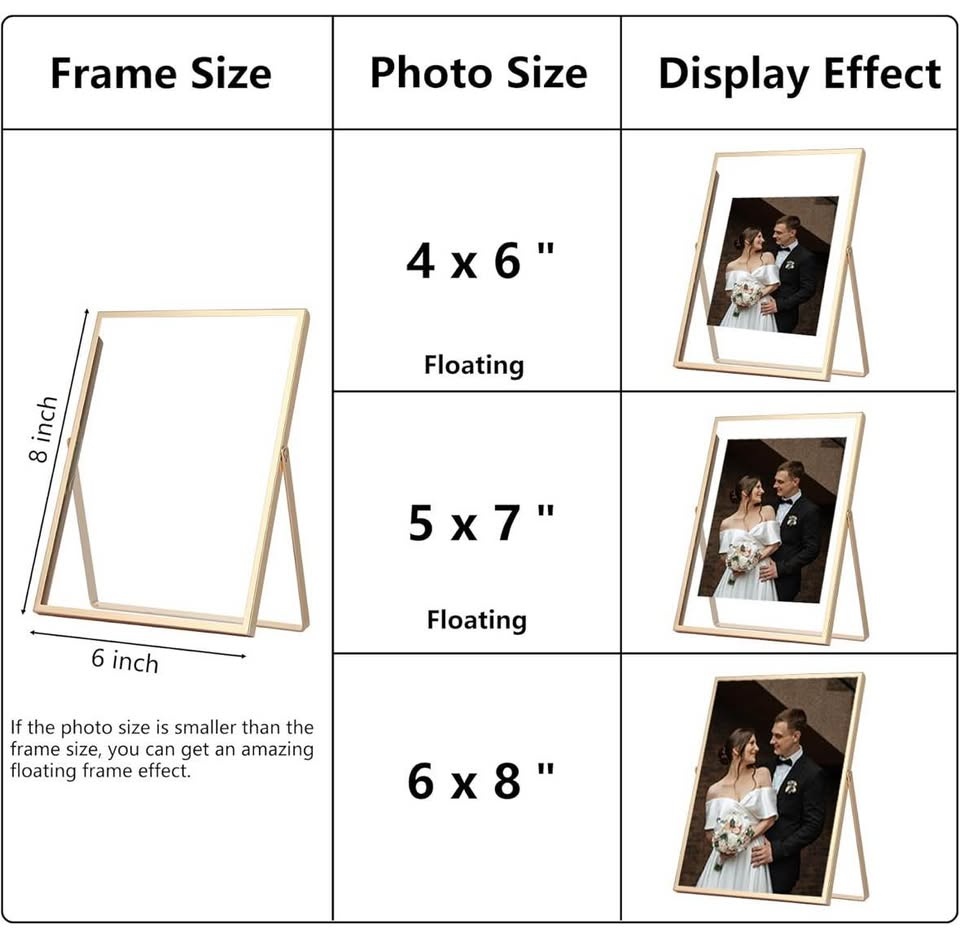 2 frames 6x8” metal floating photo (4 frames ) - photo 3