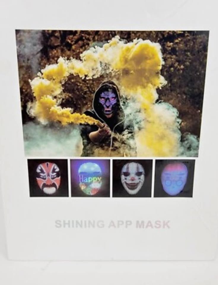 New Shining App Mask Programmable LED Face Mask