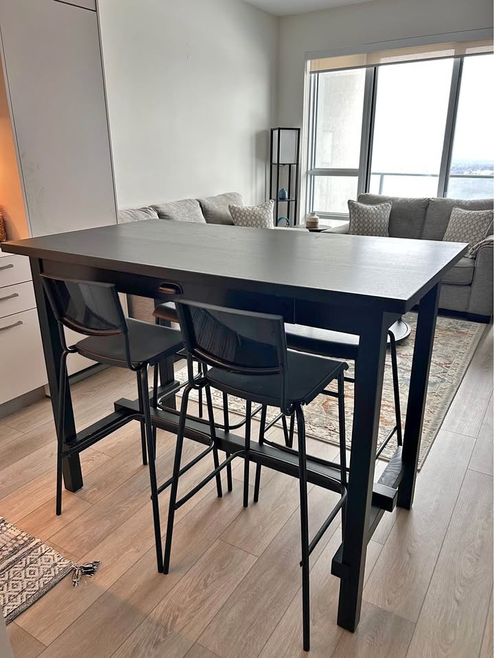Dining table with four chairs