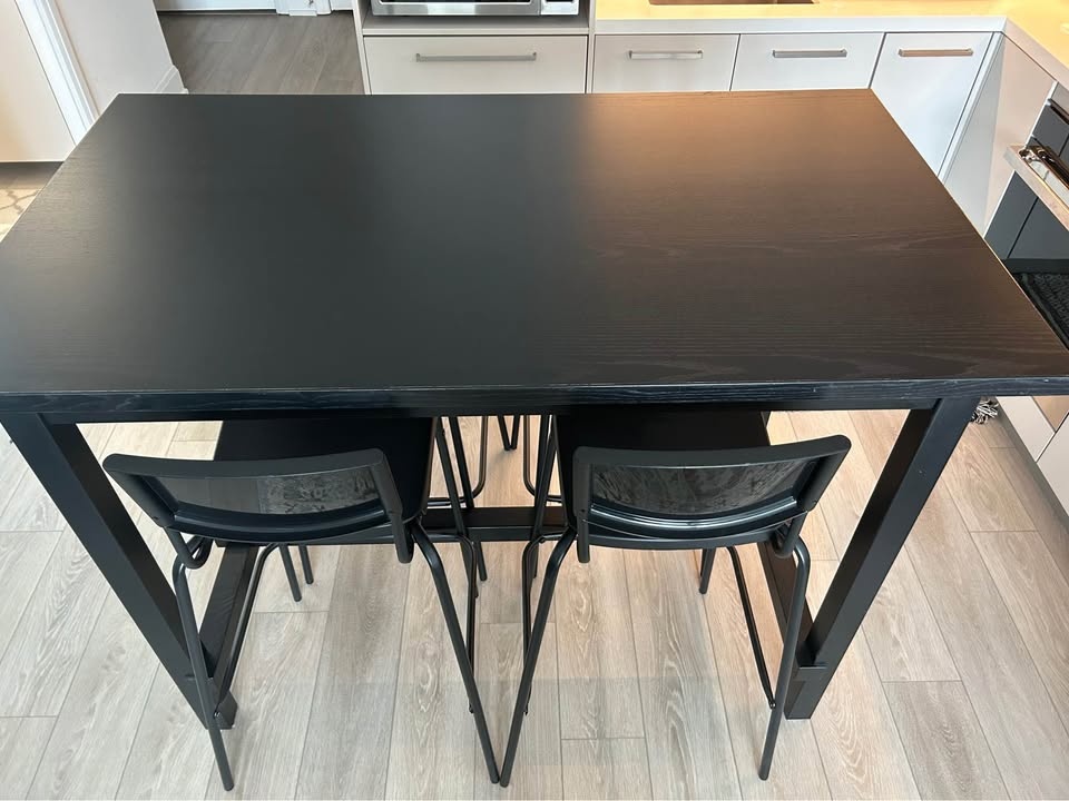 Dining table with four chairs - photo 3