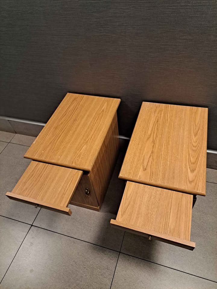 2 Light Brown Night Stands/Tables - photo 2