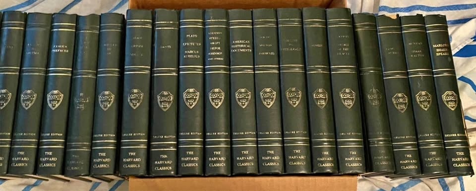 Lot Set 19 Harvard Classics Veritas Deluxe Registered Edition 19