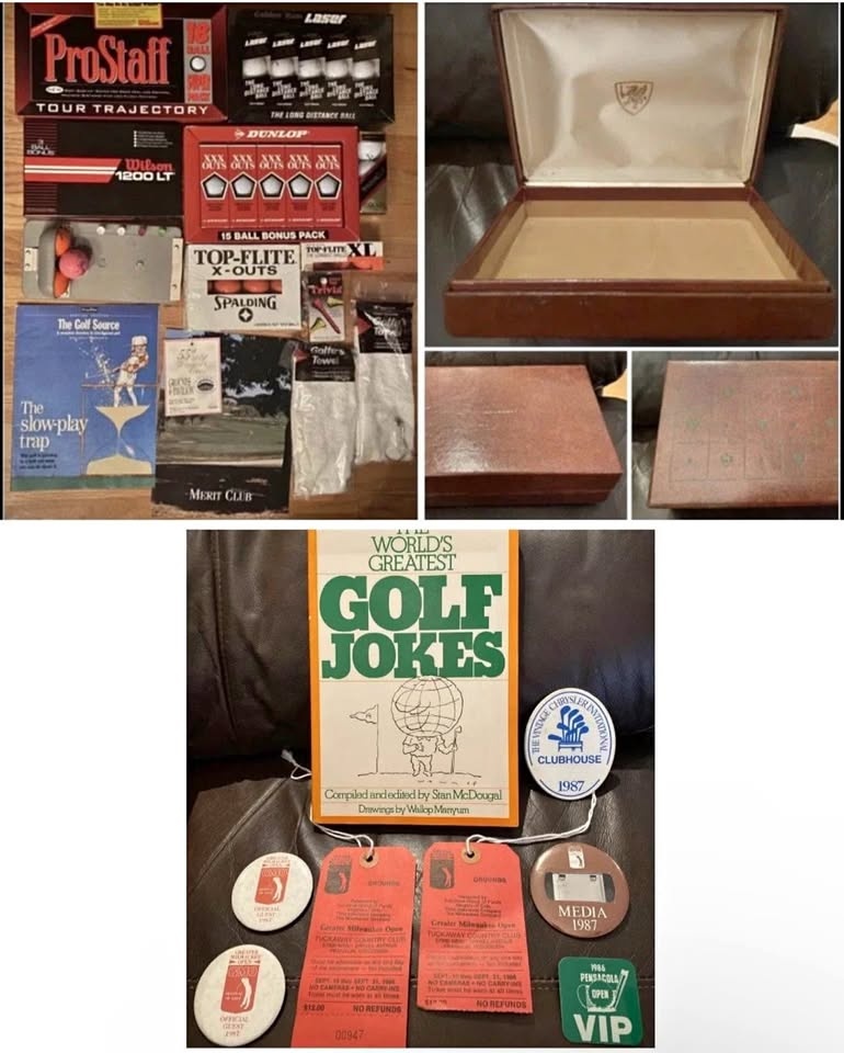 Huge Golf Lot: 84 Balls, Accessories, Trivia, Books & More