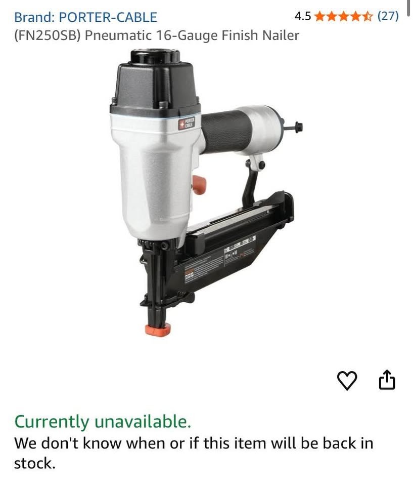 Porter-Cable 16-Gauge Finish Nailer (Pneumatic) – Works Great - photo 3