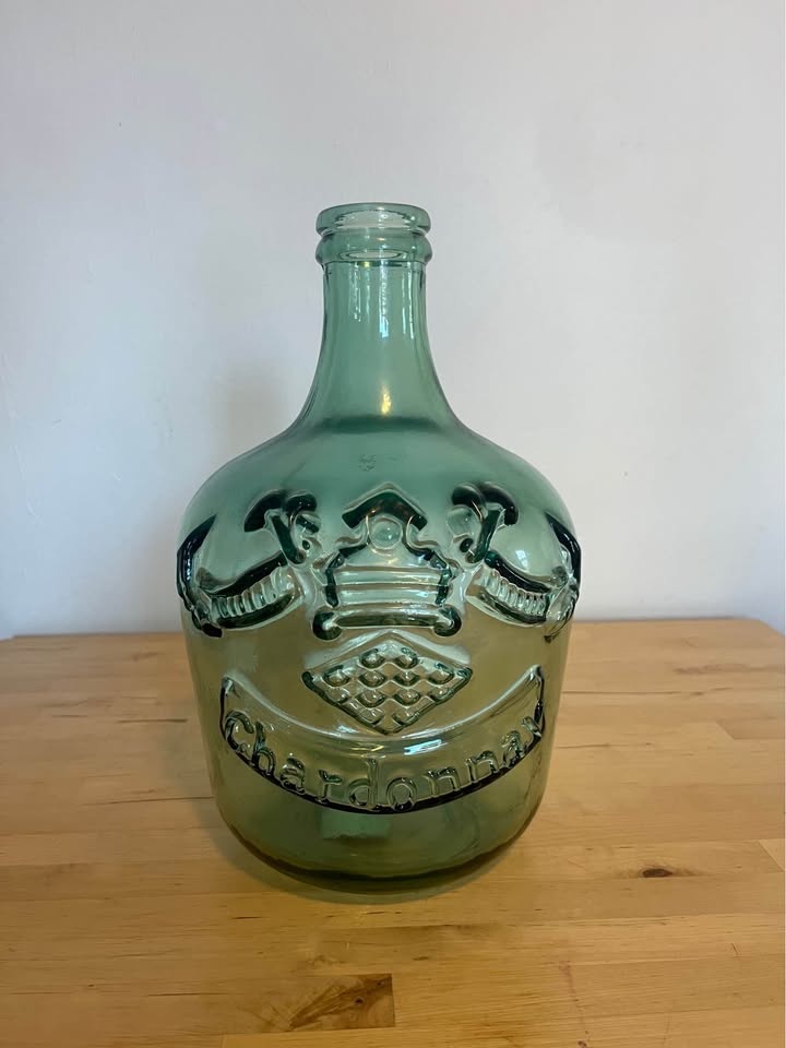 3 Green Glass Jugs/Vases - photo 5