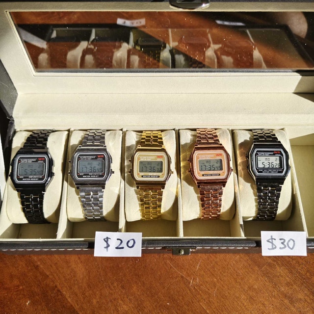 Classic Metal Digital Watch Collection