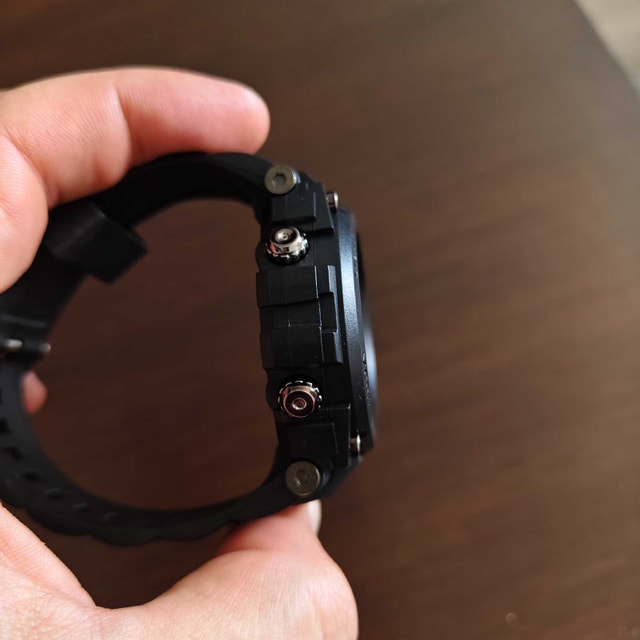 Classic Rugged Black Sport Watch with rubber strap - photo 3
