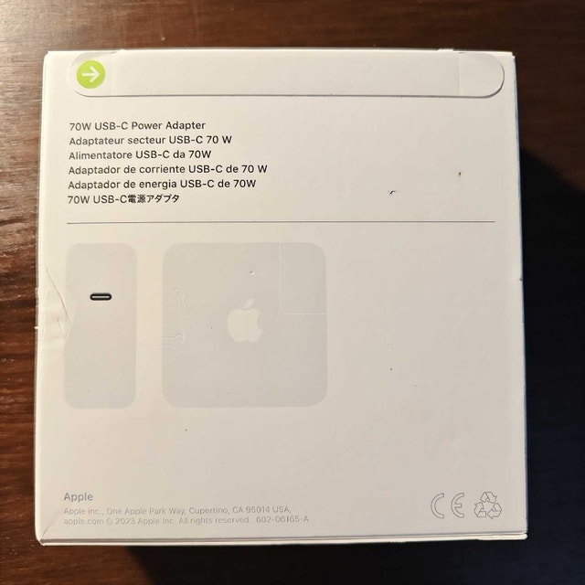 Brand New 70W USB-C MacBook Power Adapter (MQLN3AM/A) - photo 2