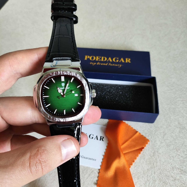 Luxury Classic Stainless Steel Watch Green Dial - photo 4