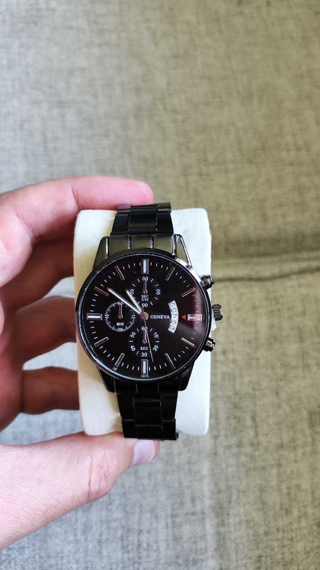 Strict Black Classic Metal Watch - photo 2