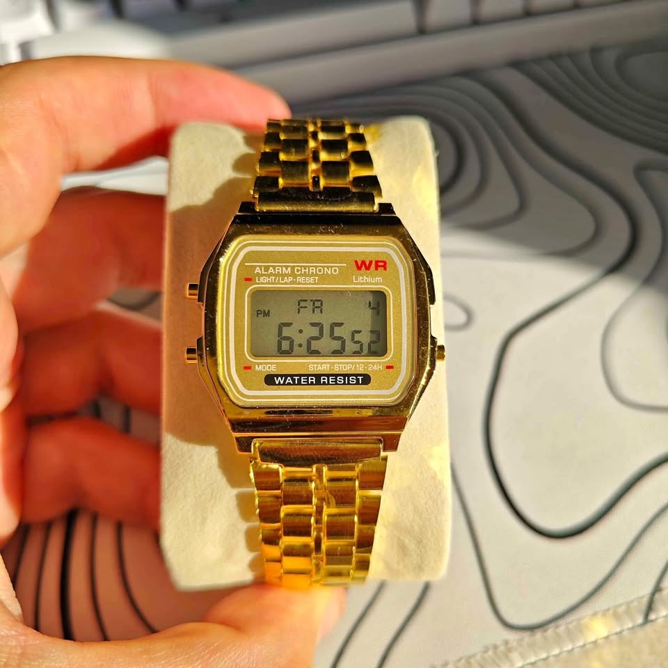 Golden Color Classic Digital Watch