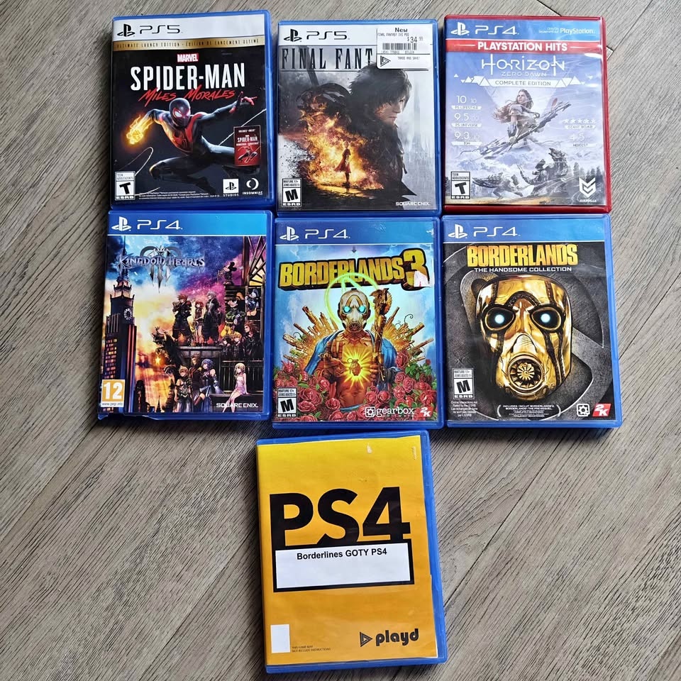 7 PS4 & PS5 Video Game Disks