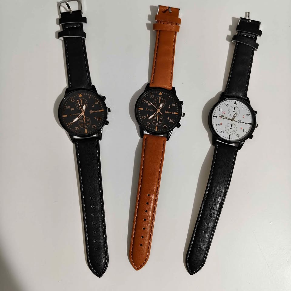 Casual Classic Dress Watch with Leather Strap - Brand New - photo 2