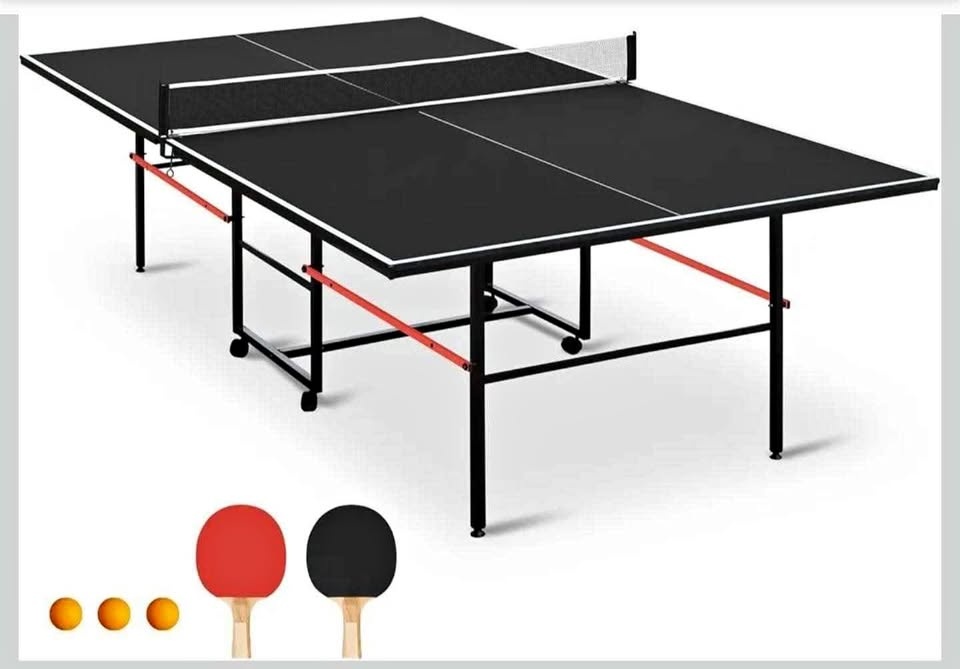 IUNNDS Portable Table Tennis Table 9FT Foldable Ping Pong Game S
