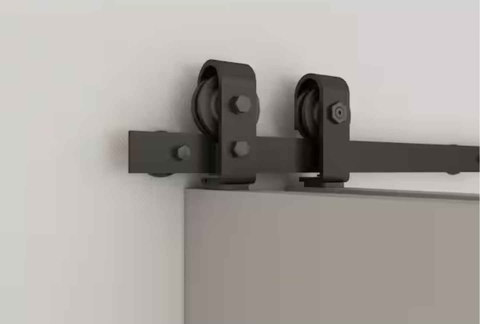 CALHOME Bi-fold Barn Door with Hardware Kit - 26x84 - photo 4