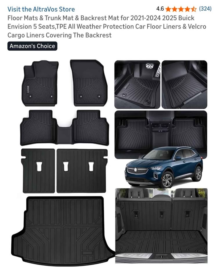 Buick Envision 5 Seats Floor Mats & Trunk Mat (2021-2025) - photo 2