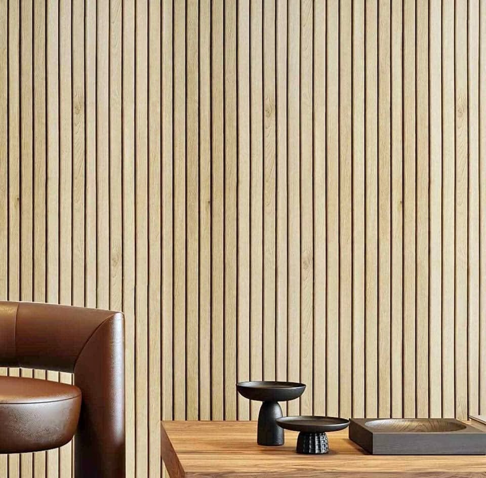 LACHEERY Wood Slat Peel & Stick Wallpaper (2 Rolls)