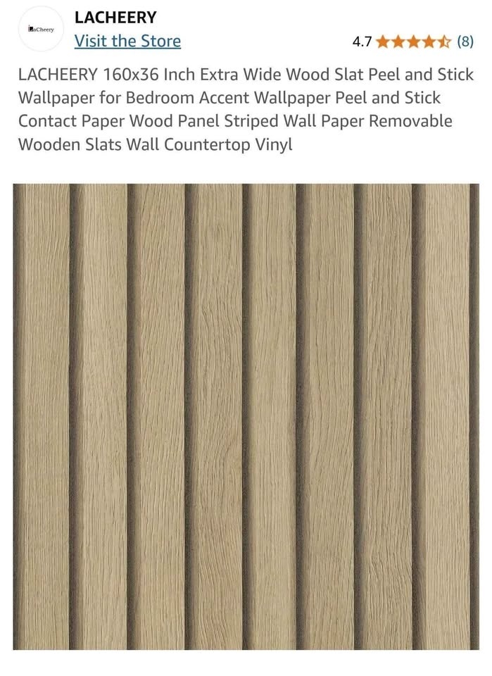 LACHEERY Wood Slat Peel & Stick Wallpaper (2 Rolls) - photo 2