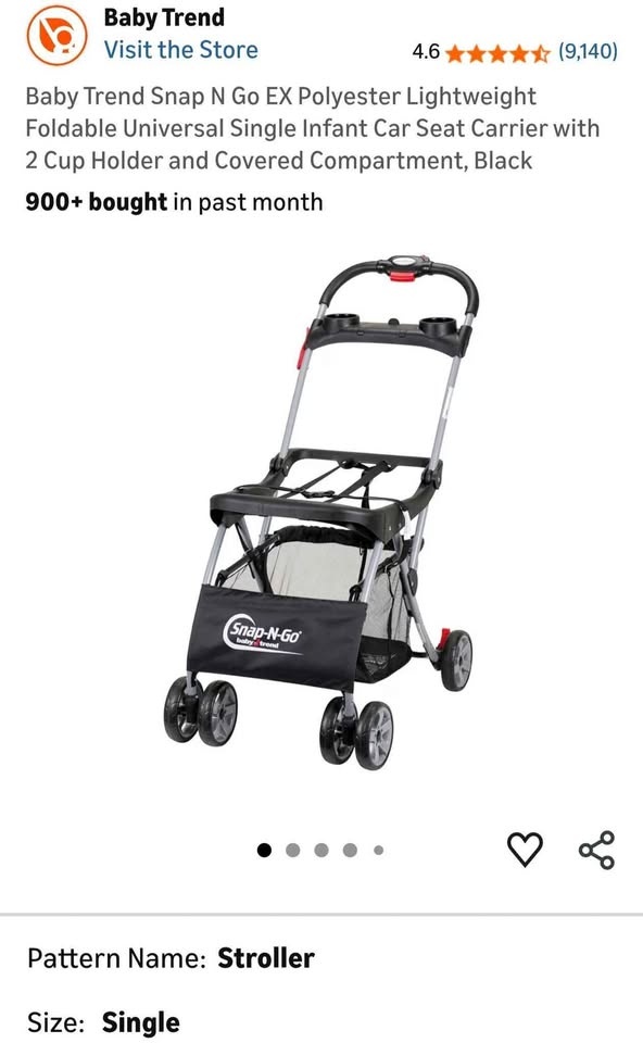 Baby Trend Snap N Go EX Car Seat Carrier - photo 2