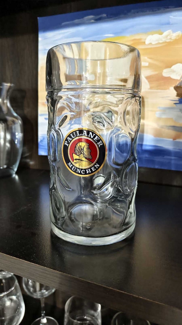 1L Paulaner München Oktoberfest Beer Glass Stein! - photo 2